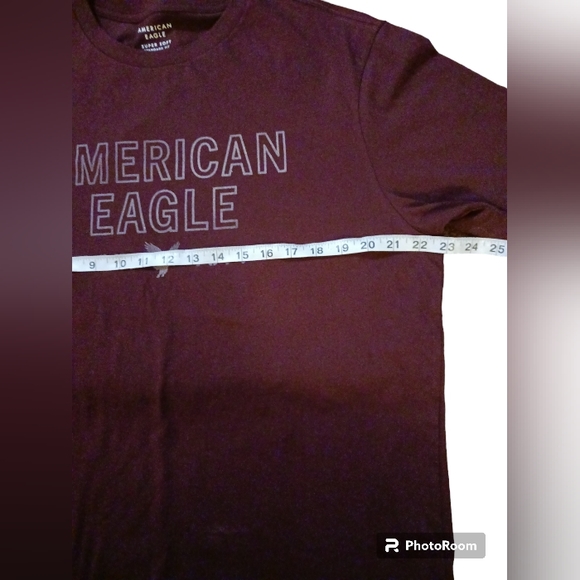 NWOT American Eagle mens large tee.  Dark maroon color. - Picture 4 of 5